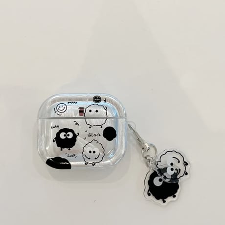 CUTECASEモンスター AirpodsPro3ケース 可愛い Airpodspro3/2/1カバー Airpods第3/2世代 キーホルダー プレゼントにおすすめCM6441