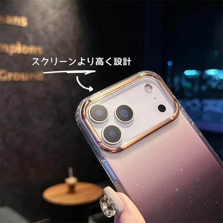 CUTECASE キラキラ iPhone17/17Airケース 星の空 きれい iPhone17ProMax/17Proカバー 大人可愛い 輝く美しい CM5688