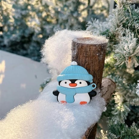 CUTECASEペンギン Airpods 4ケース 可愛い Airpods3/2カバー Airpodspro2/pro キーホルダー付き ギフトにおすすめCM5015