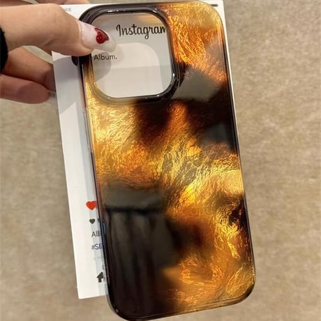 CUTECASE 琥珀色 iPhone16/16Proケース シックストラップ iPhone15Pro/14/13/12proケース 秋冬に流行るM4758