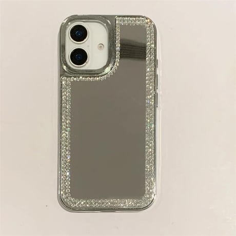 CUTECASEジュエリーミラー iPhone16pro/16カバー おしゃれ iPhone15promax/14pro/13ケース 頑丈 上品 可愛い CM5158