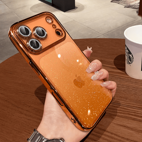 CUTECASEキラキララメレンズフィルム iPhone17pro/17ケース 星空のように輝く アイフォン17promax/Air/16proカバー 黄ばまない オシャレ 人気品 CM5724