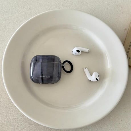 CUTECASE大理石調 Airpods４ケース グラデーションカラー Airpods3/Pro2ケース airpodsproカバー リング付き ギフトにおすすめCM5161