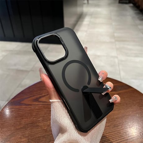CUTECASE スタンド付 iPhone16Pro/16promaxケース 指紋防止耐衝撃 iPhone15Pro/14promaxカバー Magsafe充電 CM5534