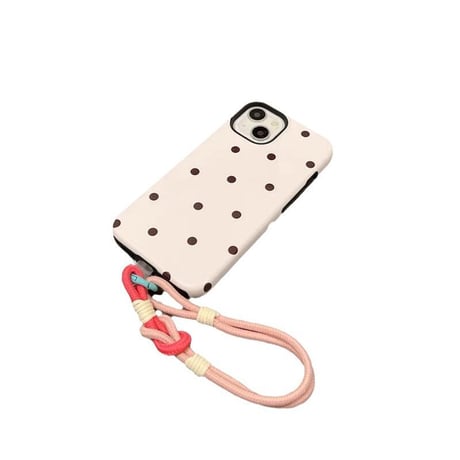 CUTECASE iPhone 15 ケース 携帯 スマホアクセサリー ストラップ付き 女性向けのかわいいデザイン！ あなたの毎日のスタイルをアップデートしましょう！C6013