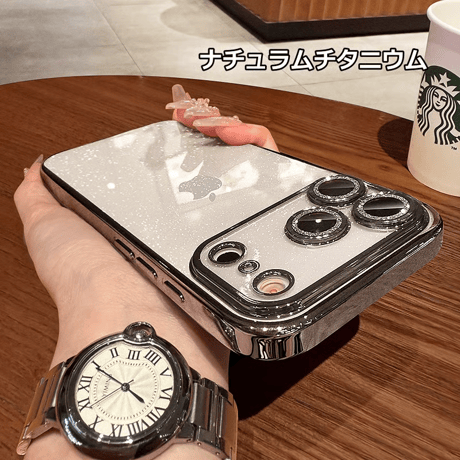 CUTECASEキラキララメレンズフィルム iPhone17pro/17ケース 星空のように輝く アイフォン17promax/Air/16proカバー 黄ばまない オシャレ 人気品 CM5724