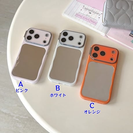 CUTECASEミラー iPhone17Promax/17プロケース カメラカバー付き iPhone16Pro/15/14ケース 淡色系 頑丈 人気品CM6071