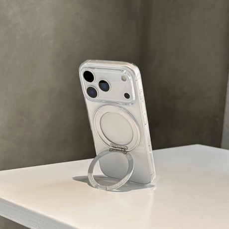 CUTECASE MagSafeリングスタンド iPhone17ProMax/17proケース 高透明 iPhone17/17Airカバー 耐衝撃 薄型 黄ばまない CM5606