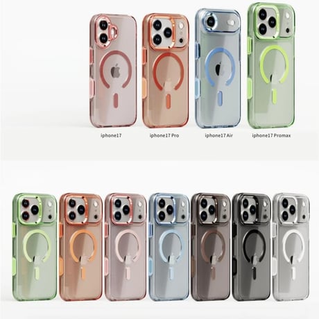 CUTECASEカメラコントロールボタンカバー付 iPhone17/17ProMaxケース MagSafe対応 高透明光沢感 17Pro/Airケース 耐衝撃 高品質 CM5723