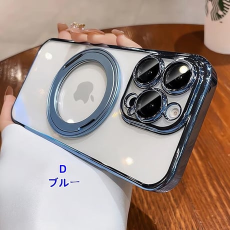 CUTECASE Magsafeリングスタンド iPhone17Pro/16promaxケース メタルカラー iPhone15pro/14/13proカバー 飽きない 高級感高品質CM5580