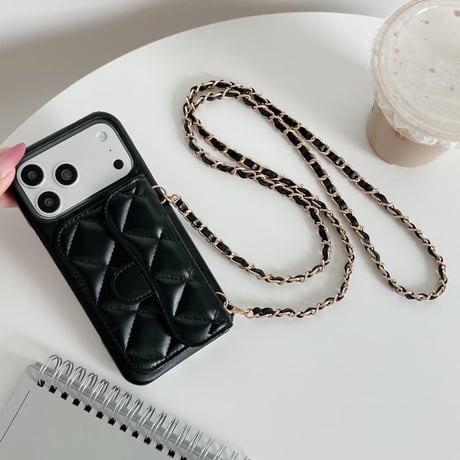 CUTECASE 高級感カード収納 iPhone17/17Proケース レザー iPhone17ProMax/16/15/14カバー 高品質 ショルダーストラップ付 上品CM6279