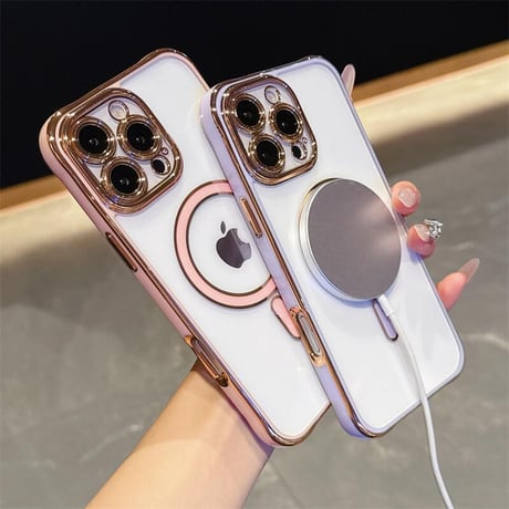 CUTECASEメタリックカラー iPhone16pro/16eケース Magsafe対応 カメラ保護 iPhone15promax/14/13proカバー 黄ばまない 耐久性ある CM5518