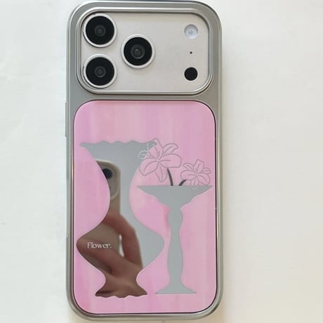CUTECASE 花瓶ミラー iPhone17Pro/17ケース メッキ iPhone16ProMax/15Pro/14ケース 耐久性に優れる 便利人気品CM6540