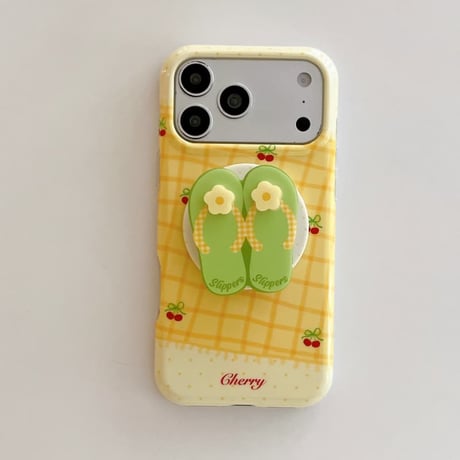 CUTECASE サンダルグリップiPhone17Promaxケース MagSafe対応 iPhone17Pro/16Promax/15Proケース 可愛すぎる 丈夫 CM6462