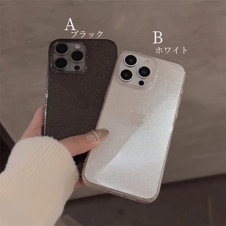 CUTECASE定番 iPhone16pro/16promaxケース キラキララメ iPhone15pro/14pro/13/12カバー 黄ばまない クリアケース CM5085