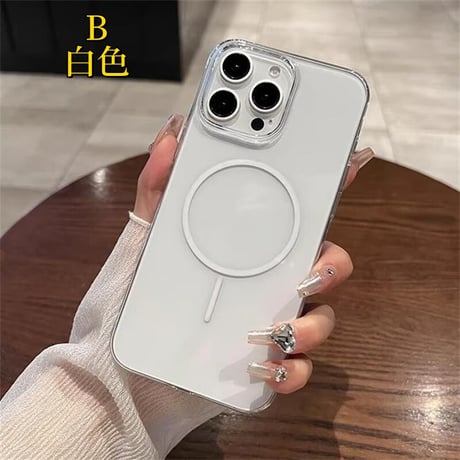 CUTECASE透明軽量 iPhone16promax/16proケース MagSafe対応 黄ばまない クリア iPhone15Pro/14/13/12カバー 高透明感頑丈 CM5317