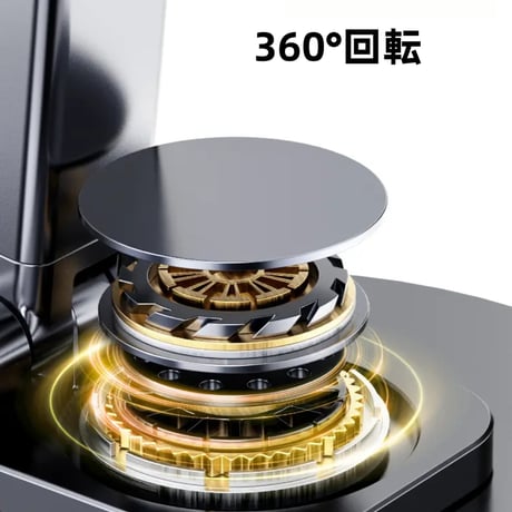 CUTECASE 折りたたみ式 360° 回転アルミ合金ベースの電話とタブレット スタンド、ポータブル デスクトップ スタンド、旅行や家庭での使用に適していますCT3