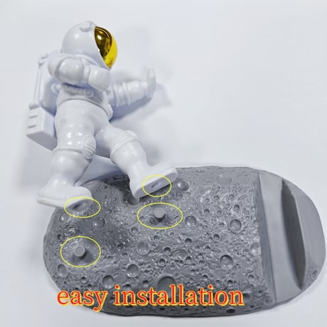 CUTECASE新しい高品質のオリジナリティ宇宙飛行士の電話ホルダー宇宙飛行士のPCホルダーデスクトップの装飾アートウェア電話アクセサリー宇宙愛好家のための驚くべき素敵な贈り物C6022