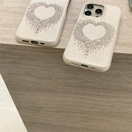 CUTECASEダイヤデコレザー iPhone16Pro/16ケース 光によって変色 iPhone15Promax/14/13カバー 高級感たっぷり エレガントCM4859
