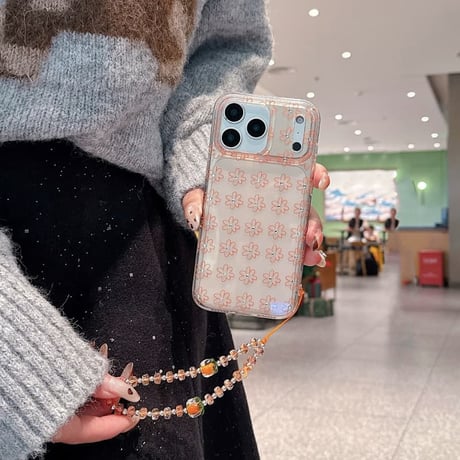 CUTECASE ダイヤデコ iPhone17Promaxケース クリア iPhone17pro/16/15Proカバー ストラップ オシャレCM5854