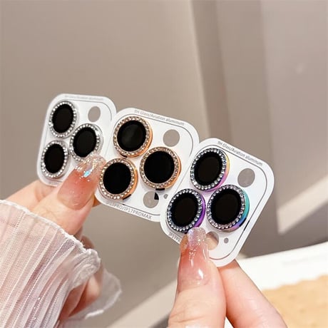 CUTECASEダイヤレンズカバー iPhone17ProMax/17Pro 17/Air 16/16proシリーズカメラレンズフィルム キラキラ 輝く おしゃれ 人気 頑丈 CM5732