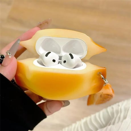 CUTECASE餃子 Airpods 4ケース キーホルダー付 AirpodsPro2ケース 焼き餃子/蒸し餃子 airpods3カバー 美味しそう ギフトにおすすめ CM5610