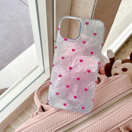 CUTECASE グラデーションカラー iPhone15/16ケース ハート柄 おしゃれ iPhone14pro/13/12proカバー トレンド CM4591