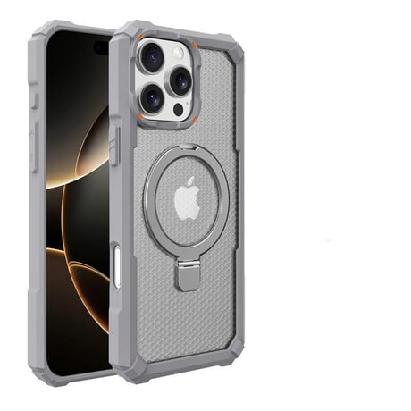 CUTECASE耐衝撃頑丈 iPhone16Promax/16Eケース Magsafe対応リングスタンド iPhone15/14/13proカバー レンズフィルム付 指紋防止 CM5422