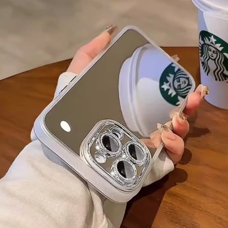 CUTECASE ミラー iPhone17Pro/17ケース キラキラレンズカバー iPhone17ProMax/16Pro/15カバー きれい 丈夫 オシャレ CM5982