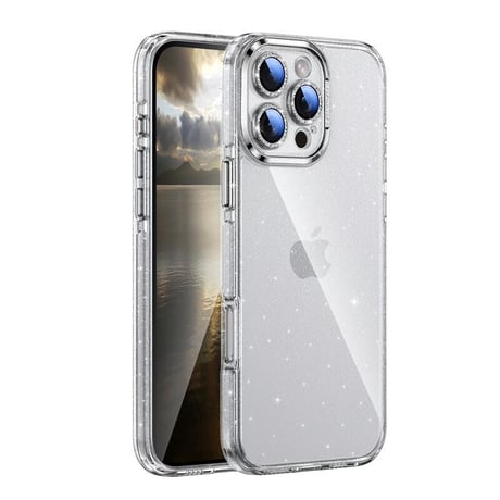 CUTECASEキラキララメ iPhone16Pro/16/16plusケース レンズカバー付き iPhone16Promaxカバー 大人ファッション 高級感高品質 黄ばまない CM4733