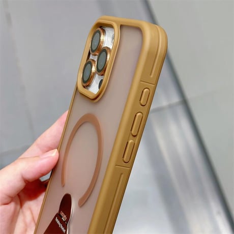 CUTECASEスタンドリング付 iPhone16promax/16eケース Magsafe充電 耐衝撃 iPhone15pro/14plus/13カバー 指紋防止 マット CM5486