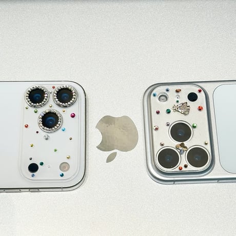 CUTECASE ダイヤレンズカバー iPhone17ProMax/17Pro キラキラ ガラスレンズフィルム 美しい ハンドメイド 耐久性あるCM5904