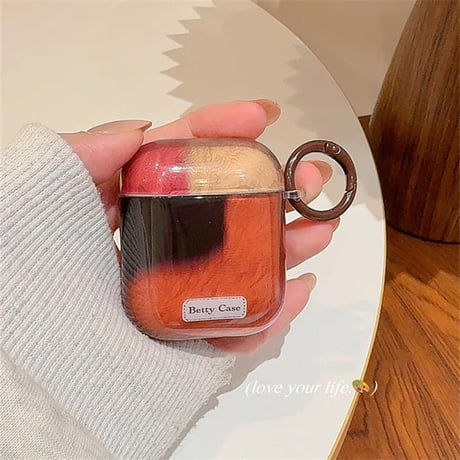CUTECASE おしゃれ Airpods 4ケース 秋冬ファッション AirpodsPro2ケース リングとキーチェーン付 airpods3カバー シック CM5589