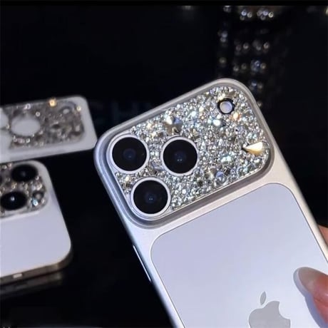 CUTECASEダイヤ カメラ保護カバー キラキラ iPhon17ProMax/17Pro/17/Air 可愛い ハンドメイド 女子力アップ CM5725