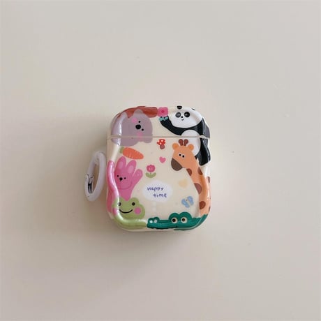CUTECASE 動物柄 Airpodspro2/pro1ケース うねうね Airpods3/2カバー 可愛い ギフトにおすすめCM4465