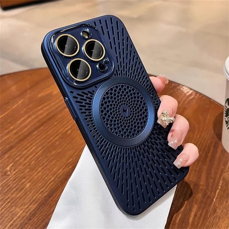 CUTECASE放熱 iPhone16Pro/16ProMaxケース MagSafe iPhone15Pro/14/13カバー 熱中症対策 レンズカバー付 CM4620
