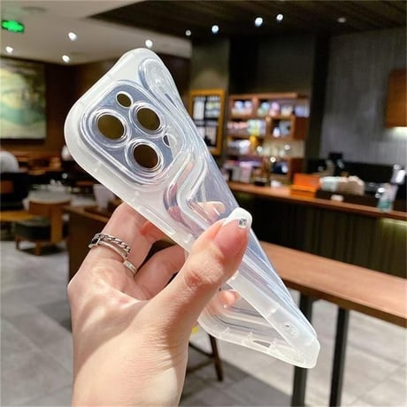 CUTECASE透明エアバッグ iPhone16Pro/16plusケースiPhoneSE/15/14Pro/13miniカバー おしゃれさんにおすすめC1010