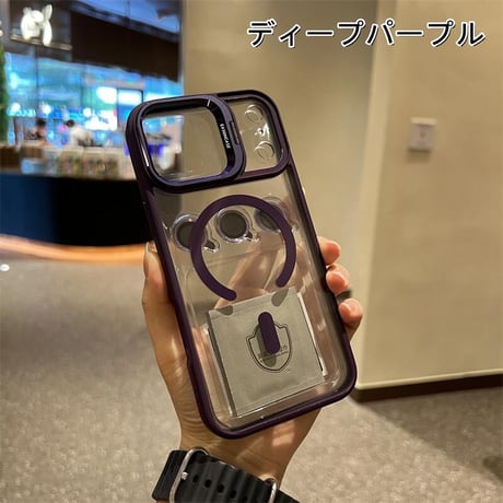 CUTECASEカメラスタンド付 iPhone17ProMax/iPhone17Proケース レンズフィルムプレゼント iPhone17/Airケース MagSafe対応 高級感たっぷり CM5710
