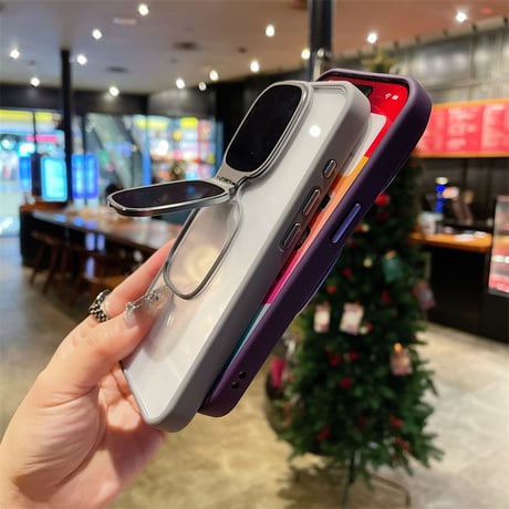 CUTECASEサングラス形ともかくスタンドiPhone15Pro電話ケース C5067
