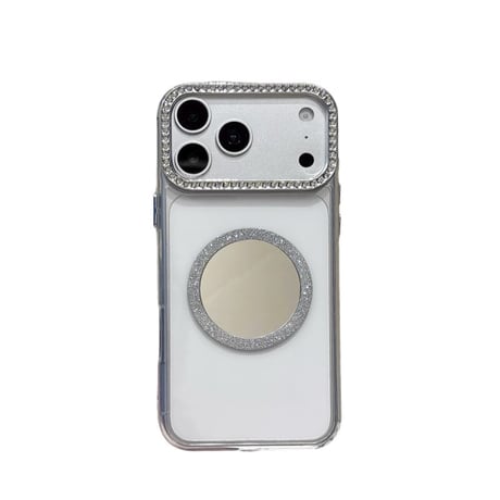 CUTECASE MagSafe対応ミラーiPhone17Pro/17ケース ジュエリーデコ iPhone16Pro/Air/15ProMaxケース かわいい オシャレCM6518
