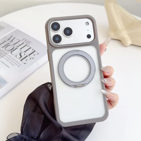 CUTECASEショルダーストラップ付 iPhone17ProMax/17ケース MagSafe対応 360度回転スタンドiPhone17Proカバー 耐衝撃 高品質 CM5709