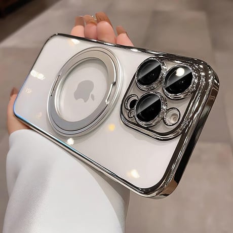 CUTECASE Magsafeリングスタンド iPhone17Pro/16promaxケース メタルカラー iPhone15pro/14/13proカバー 飽きない 高級感高品質CM5580