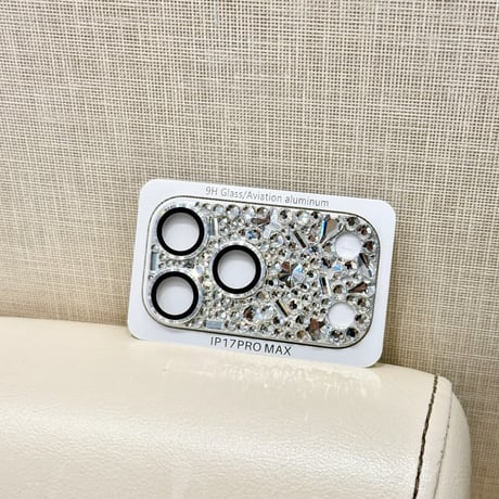 CUTECASE豪華ダイヤカメラカバー 頑丈 iPhone17Pro iPhone17ProMax 贅沢 保護フィルム キラキラ おしゃれ きれい 人気CM6152