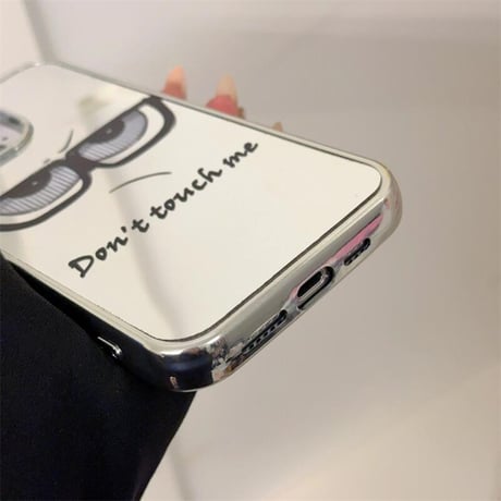 CUTECASEミラー iPhone16e/16proケース 面白い顔 iPhone15promax/14/13カバー 丈夫 耐久性ある CM5337