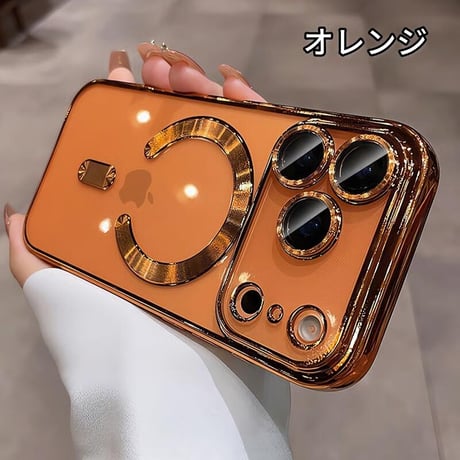 CUTECASE MagSafe対応 iPhone17ProMax/17Proケース メタルライン クリア iPhone17/Airカバー カメラ保護 軽量 持ち運びやすいCM5713