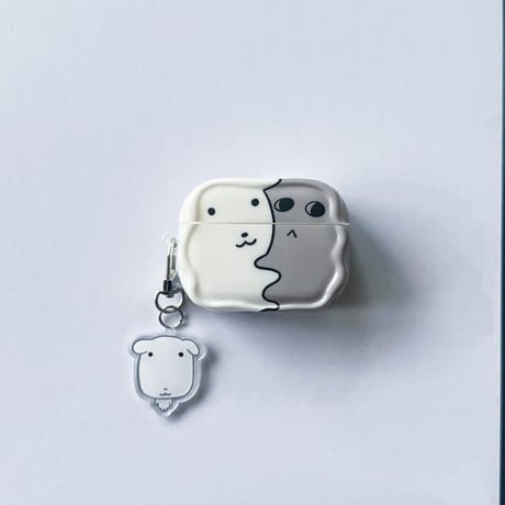 CUTECASE 犬ちゃん Airpods Pro3ケース かわいい Airpods4/3カバー pro2/pro1 リング/キーホルダー プレゼントにおすすめCM6406
