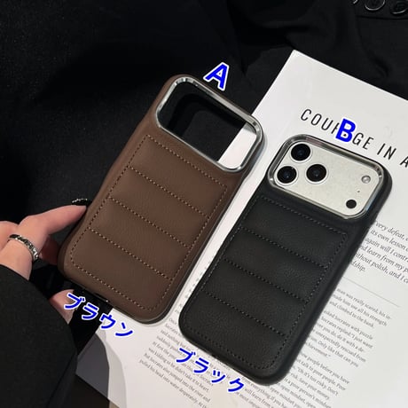 CUTECASE ダウンジャケット風 iPhone17ProMax/17Proケース キルティング レザー iPhone17/Air/16ProMaxカバー 耐衝撃耐久性 CM5745