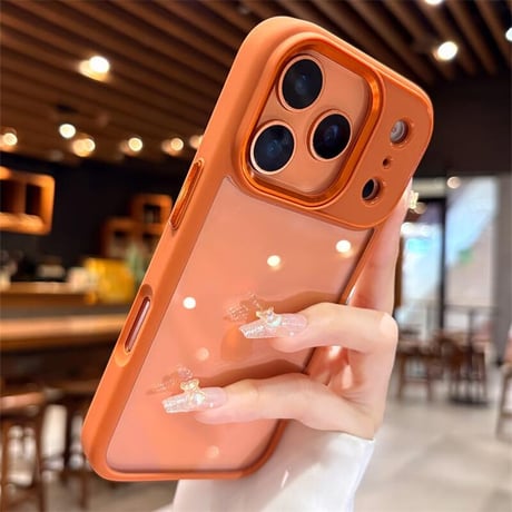 CUTECASE 高品質 シンプル iPhone17ProMax/17Proケース 耐衝撃 金属カメラ枠 iPhone17/Airカバー 装着しやすい 黄ばまない CM5727