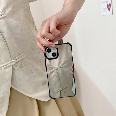 CUTECASE 耐衝撃 ミラーiPhone15/15proケース シンプル iPhone14/13pro/12ケース 夏に人気CM4437