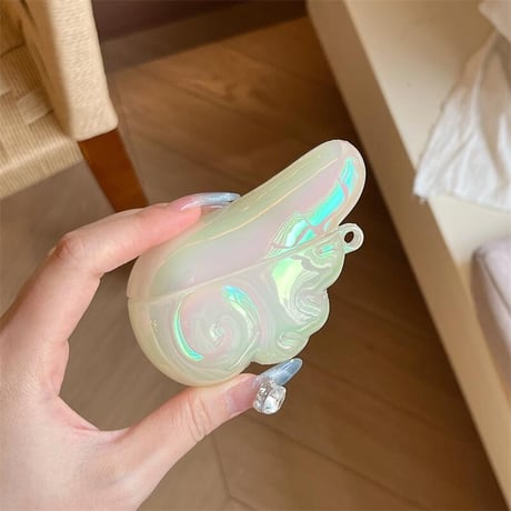 CUTECASE翼 Airpods4ケース キラキラ パールストラップ付 エアポッズ3/2ケース AirpodsPro2/1カバー 光る 可愛いギフトCM5444